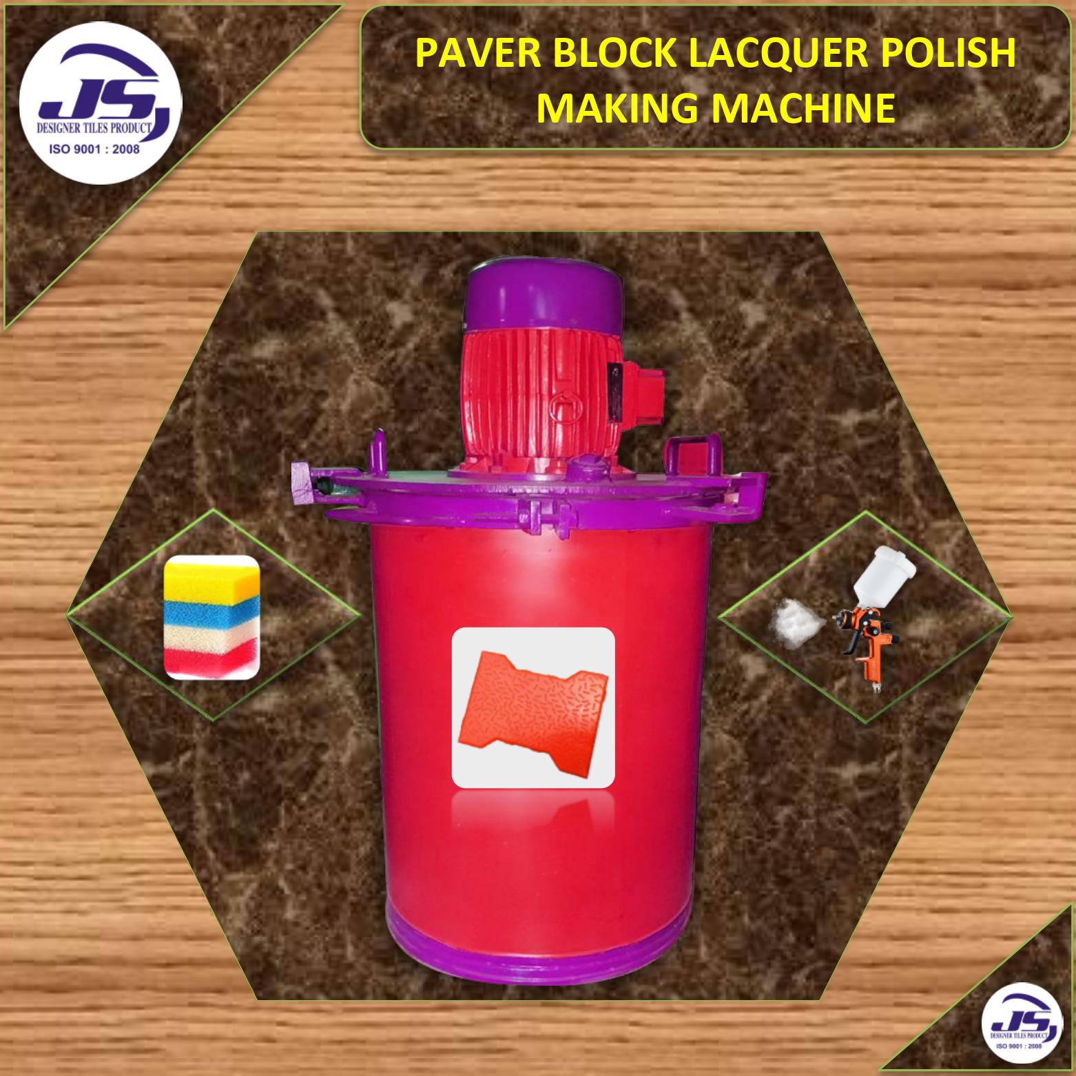 Paver Block Lacquer Polish Making Machine